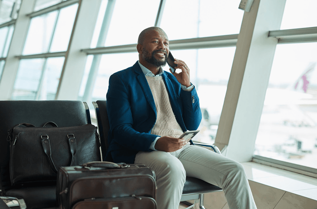 Business owner speaking on the phone
